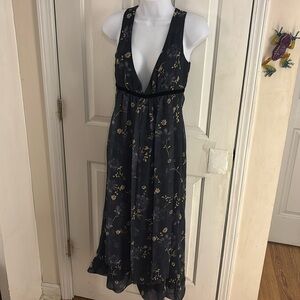 Empire waist floral maxi dress